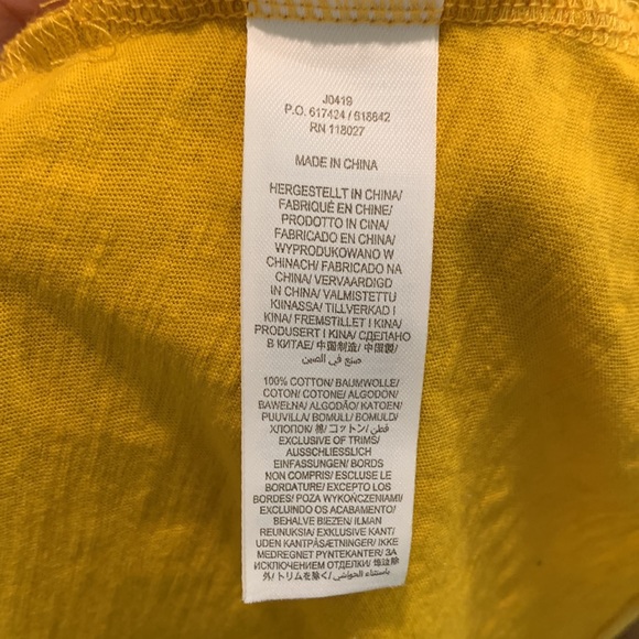 Boden Charlie Jersey T shirt dress in Tucson sun size large mustard - Picture 5 of 8